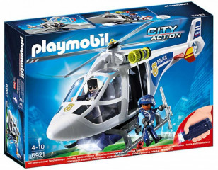Playmobil 6921 Policajná helikoptéra s LED svetlometom