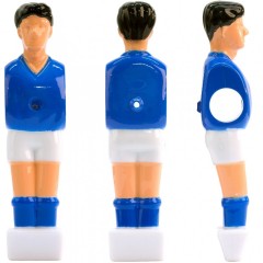 Náhradný hráč pre stolný futbal futbalček (na 13 mm tyč) modrý 3 ks č.1