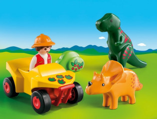 Playmobil 9120 Lovec dinosaurov na štvorkolke (1.2.3) č.2