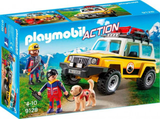 Playmobil 9128 Zásahové vozidlo horských záchranárov so psom č.1