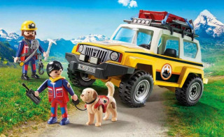 Playmobil 9128 Zásahové vozidlo horských záchranárov so psom č.2