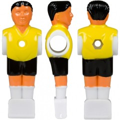 Náhradný hráč pre stolný futbal futbalček (na 15,9 mm tyč) žltý 3 ks č.1