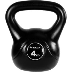 Kettlebell činka MOVIT 4 kg | čierna č.1