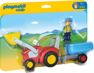 Playmobil 6964 Traktor s prívesom (1.2.3) č.1