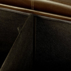 Čalunená lavica s uložným priestorom 114 x 40 x 40 cm | hnedá č.3