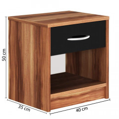 Nočný stolík Calipso | merano-čierny č.3