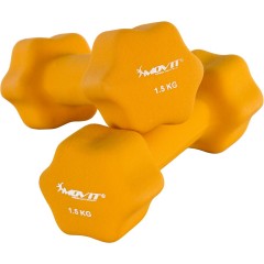 Neoprénové činky MOVIT 2x 1,5 kg oranžové č.1