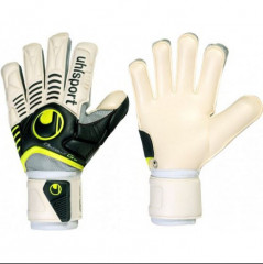Brankárske rukavice Uhlsport Ergonomic Absolutgrip 100037901 | yellow-black-white | veľkosť 8 č.1
