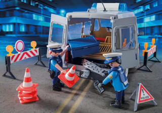 Playmobil 9236 Policajný anton so zátarasmi č.3