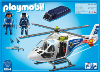 Playmobil 6874 Policajná helikoptéra s LED reflektorom č.3