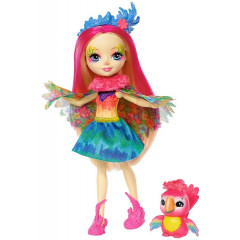 Enchantimals Bábika so zvieratkom Peek Parrot a Sheena č.1