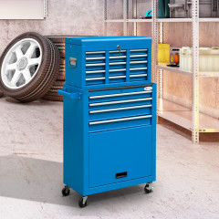 Dielenský vozík na náradie so 13 zásuvkami | modrý č.2