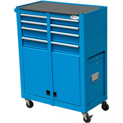 Dielenský vozík na náradie so 13 zásuvkami | modrý č.3