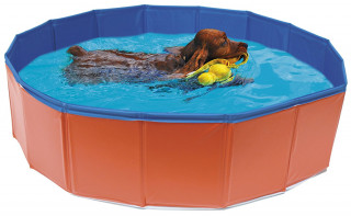 Croci Skladací bazén pre psa 120 x 30 cm | červený č.1