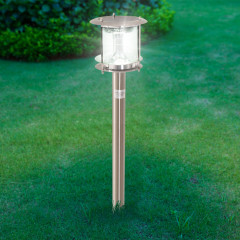 Záhradná solárna lampa 60 cm | strieborná č.2