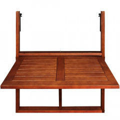 Závesný balkónový stolík | akáciové drevo č.2