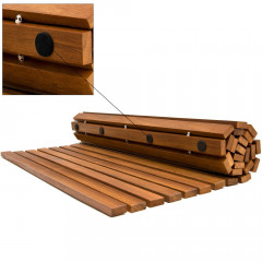 Drevená kúpeľňová podložka 80 x 50 cm | akáciové drevo č.3