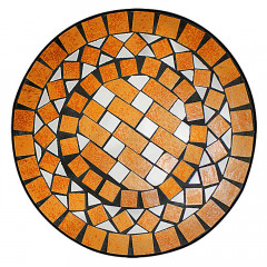 Mozaikový stolík 62 x 34 cm Terakota č.2