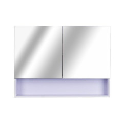 LED zrkadlová nástenná skrinka | biela č.2