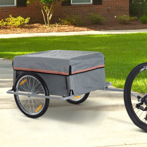 Ťažný vozík na bicykel | sivá