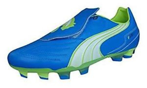 Kopačky lisovky Puma V3.11 aj FG 10233004 | Blue-White-Lime punch | veľkosť 45 (US 11,5 / UK 10,5) č.2