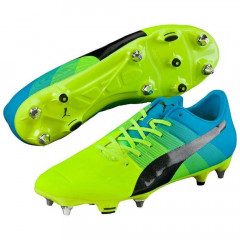 Kopačky lisovky PumaevoPOWER 2.3 Mixed SG 10352901 | žltá-čierna-modrá | veľkosť 47 (US 13 / UK 12) č.1