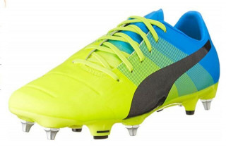 Kopačky lisovky PumaevoPOWER 2.3 Mixed SG 10352901 | žltá-čierna-modrá | veľkosť 47 (US 13 / UK 12) č.2