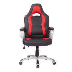 Kancelárska stolička Racing s masážnou funkciou a vyhrievaním | čierno - červená č.1