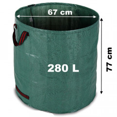 Záhradné odpadové vrecia zelené 280L | 2ks č.3