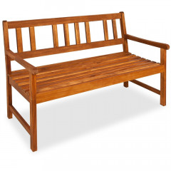 Záhradná lavička - akáciové drevo | 120 cm x 50 cm x 90 cm č.2