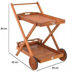Servírovací vozík | akáciové drevo č.3