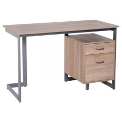 Kancelársky stôl s dvoma zásuvkami 120 x 58 x 76 cm | dub č.1