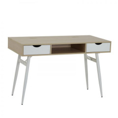Pracovný stolík Lima 120 x 60 x 76 cm | dub + biely č.1
