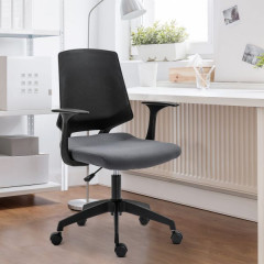 Otočná čalúnená kancelárska stolička | šedá č.2