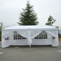 Luxusný záhradný párty pavilón 3 x 6 m so 6 bočnicami | biely č.2