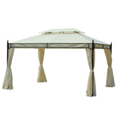 Luxusný záhradný altánok 3x4 m | krémový