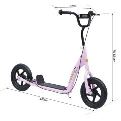 Detská kolobežka 12 "| ružová č.3