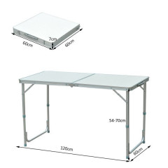 Campingový rozkladací stôl | 120 x 60 cm č.2