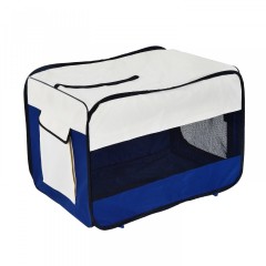 Prepravný box pre psov 76 x 50 x 50 cm | modrý č.2