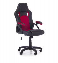 Kancelárska stolička Racing dizajn | vínovo-čierna č.1
