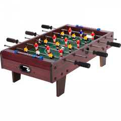 Mini stolný futbal futbalček s nožičkami 70x37x25 cm | tmavo hnedý č.1