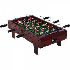 Mini stolný futbal futbalček s nožičkami 70x37x25 cm | tmavo hnedý č.2