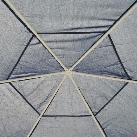 Záhradný párty stan 3,9 x 3,9 m s bočnicami (moskytiéry) | modrý č.4