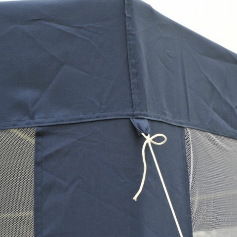 Záhradný párty stan 3,9 x 3,9 m s bočnicami (moskytiéry) | modrý č.5
