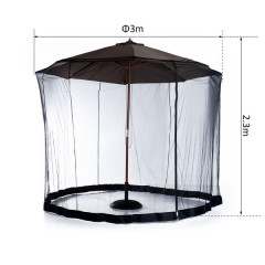 Ochranná moskytiéra na záhradný slnečník | Ø300 x 230 cm č.2