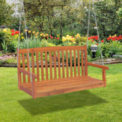 Závesná lavička z agátového dreva | 122 x 61 x 59 cm č.1