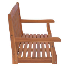 Závesná lavička z agátového dreva | 122 x 61 x 59 cm č.3