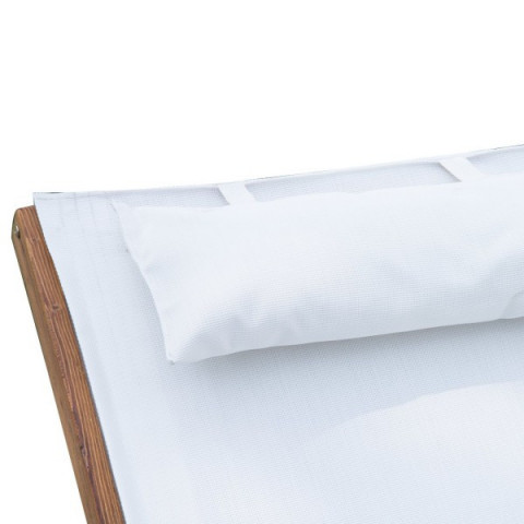 Záhradné Hojdacie lehátko zo smrekovcového dreva | biele č.9