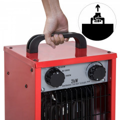 Elektrický ohrievač s ventilátorom | červená č.3