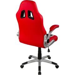Kancelárska stolička Montreal čierno-červeno-biela č.3